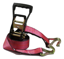 Load image into Gallery viewer, 2" x 12 ft. Ratchet Strap w/Wire Hooks - Red Scuff Edge®