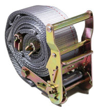 Load image into Gallery viewer, 2" x 16 Ft Interior Van Ratchet E-Track Strap w/ Spring E Fittings 1 Ft Fixed End | R16E-1D