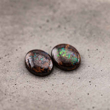 Load image into Gallery viewer, Two Circles Natural Australian Boulder Opal Loose Gemstone 5.46ct
