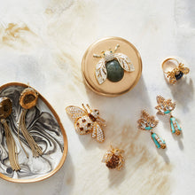 Load image into Gallery viewer, Sparkle bee brooch, topaz