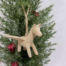 Load image into Gallery viewer, Wooden Flying Horse ornament