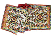 Load image into Gallery viewer, Tache Elegant Ivory Colorful Ornate Paisley Woven Tapestry Table Runner (18193)