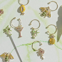 Load image into Gallery viewer, Tropical wine charms