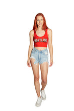 Load image into Gallery viewer, Maryland Terps Red Crop Tank Top