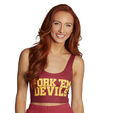 Load image into Gallery viewer, Arizona State ASU Fork 'Em Crop Tank Top