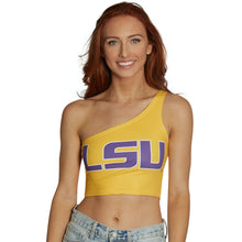 Load image into Gallery viewer, LSU Yellow One Shoulder Top