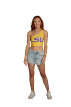 Load image into Gallery viewer, LSU Yellow One Shoulder Top