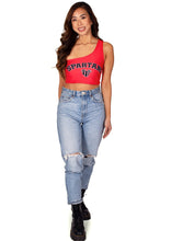 Load image into Gallery viewer, Tampa Spartans Red One Shoulder Top