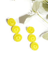 Load image into Gallery viewer, Triple Circle Drop Earrings