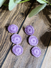 Load image into Gallery viewer, Triple Circle Drop Earrings