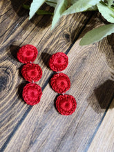 Load image into Gallery viewer, Triple Circle Drop Earrings
