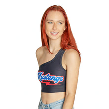 Load image into Gallery viewer, SMU Mustangs Lightning One Shoulder Top