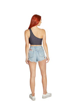 Load image into Gallery viewer, SMU Mustangs Lightning One Shoulder Top