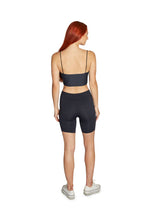 Load image into Gallery viewer, Maryland Terps Lips Black Spaghetti Tank