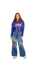 Load image into Gallery viewer, JMU Varsity Furry Hoodie