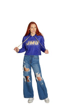 Load image into Gallery viewer, JMU Varsity Furry Hoodie