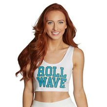 Load image into Gallery viewer, Tulane Roll Wave Crop Tank Top