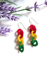 Load image into Gallery viewer, Juneteenth Earrings Linked