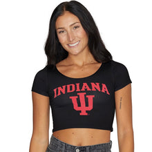 Load image into Gallery viewer, Indiana Hoosiers Black Babydoll Tee