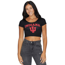 Load image into Gallery viewer, Indiana Hoosiers Black Babydoll Tee