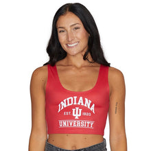Load image into Gallery viewer, Indiana Hoosiers Crimson Crop Tank Top