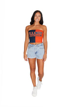 Load image into Gallery viewer, Illinois Fighting Illini Two Tone Tube Top