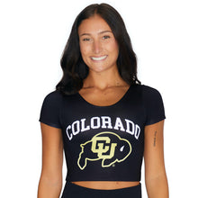 Load image into Gallery viewer, Colorado Boulder Black Babydoll Tee