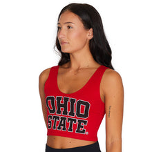 Load image into Gallery viewer, Ohio State OSU Buckeyes Red Crop Tank Top