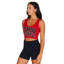 Load image into Gallery viewer, Ohio State OSU Buckeyes Red Crop Tank Top