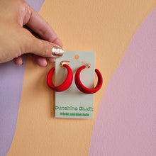 Load image into Gallery viewer, Colorful Matte Hoops
