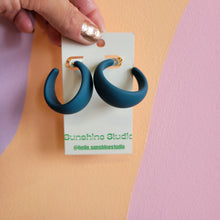Load image into Gallery viewer, Colorful Matte Hoops