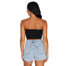 Load image into Gallery viewer, Coastal Carolina Black Bandeau Top