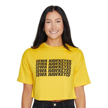 Load image into Gallery viewer, Iowa Hawkeyes Yellow Repeat Tee