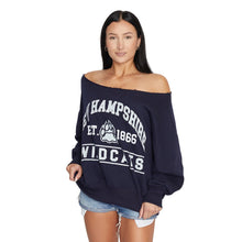 Load image into Gallery viewer, New Hampshire Wildcats Off the Shoulder Sweatshirt