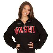 Load image into Gallery viewer, WashU Quarter Zip Sweatshirt