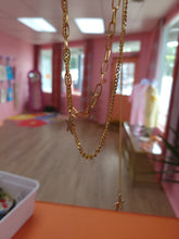 Load image into Gallery viewer, Titanium Good Luck Stars Layered Necklace