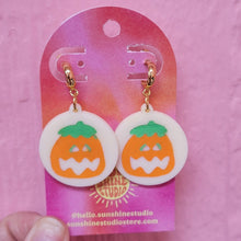 Load image into Gallery viewer, Spooky Sugar Painted Cookie Earrings