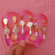 Load image into Gallery viewer, Baroque Pearl Drop Earrings