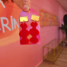 Load image into Gallery viewer, Squiggle Acrylic Earrings
