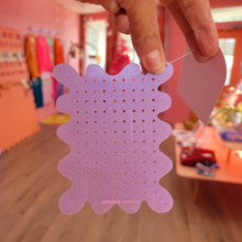 Load image into Gallery viewer, Delicate Purple Shimmer Travel Earring Holder