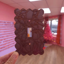 Load image into Gallery viewer, Glimmering Chocolate Swirls Outlet Covers