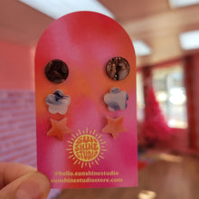 Load image into Gallery viewer, Happy Shapes Acrylic Stud Packs