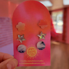 Load image into Gallery viewer, Happy Shapes Acrylic Stud Packs