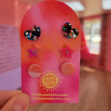 Load image into Gallery viewer, Happy Shapes Acrylic Stud Packs
