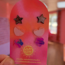 Load image into Gallery viewer, Happy Shapes Acrylic Stud Packs