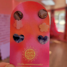 Load image into Gallery viewer, Happy Shapes Acrylic Stud Packs