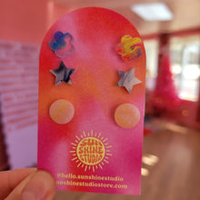 Load image into Gallery viewer, Happy Shapes Acrylic Stud Packs