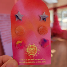 Load image into Gallery viewer, Happy Shapes Acrylic Stud Packs