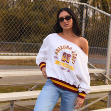 Load image into Gallery viewer, Arizona State ASU Vintage Off the Shoulder Sweatshirt