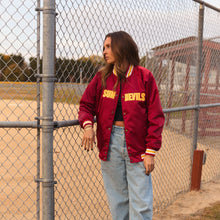 Load image into Gallery viewer, Arizona State ASU Satin Letterman Bomber Jacket
